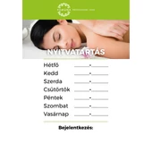 Nyitvatartás és árlista táblák